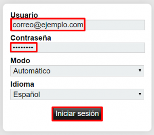 Acceso a Horde