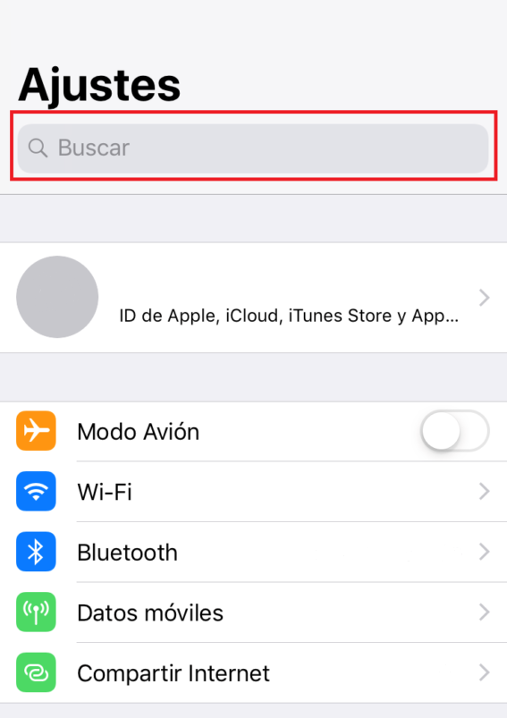 Ajustes en iphone Ajustes en iphone
