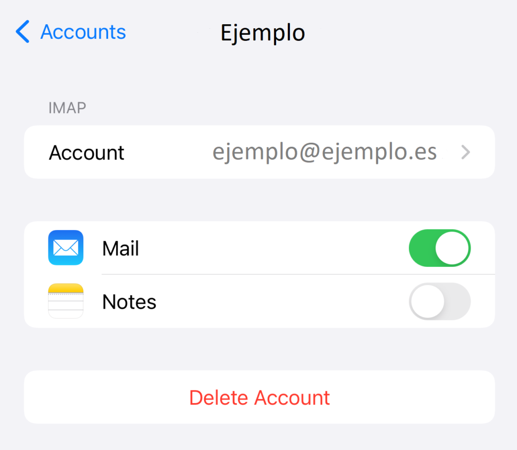 Cuenta añadida correctamente POP o IMAP Cuenta añadida correctamente POP o IMAP