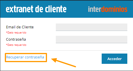 Recuperar contraseña