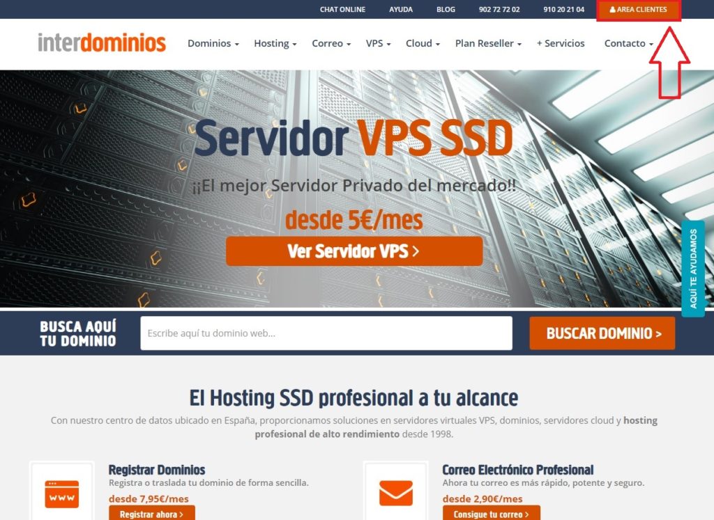 Pagina Interdominios