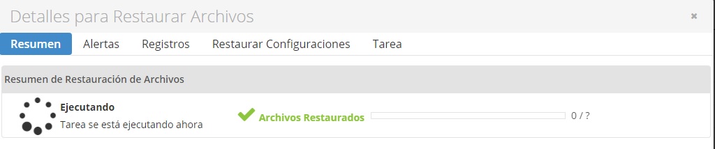 Proceso de restauración Proceso de restauración