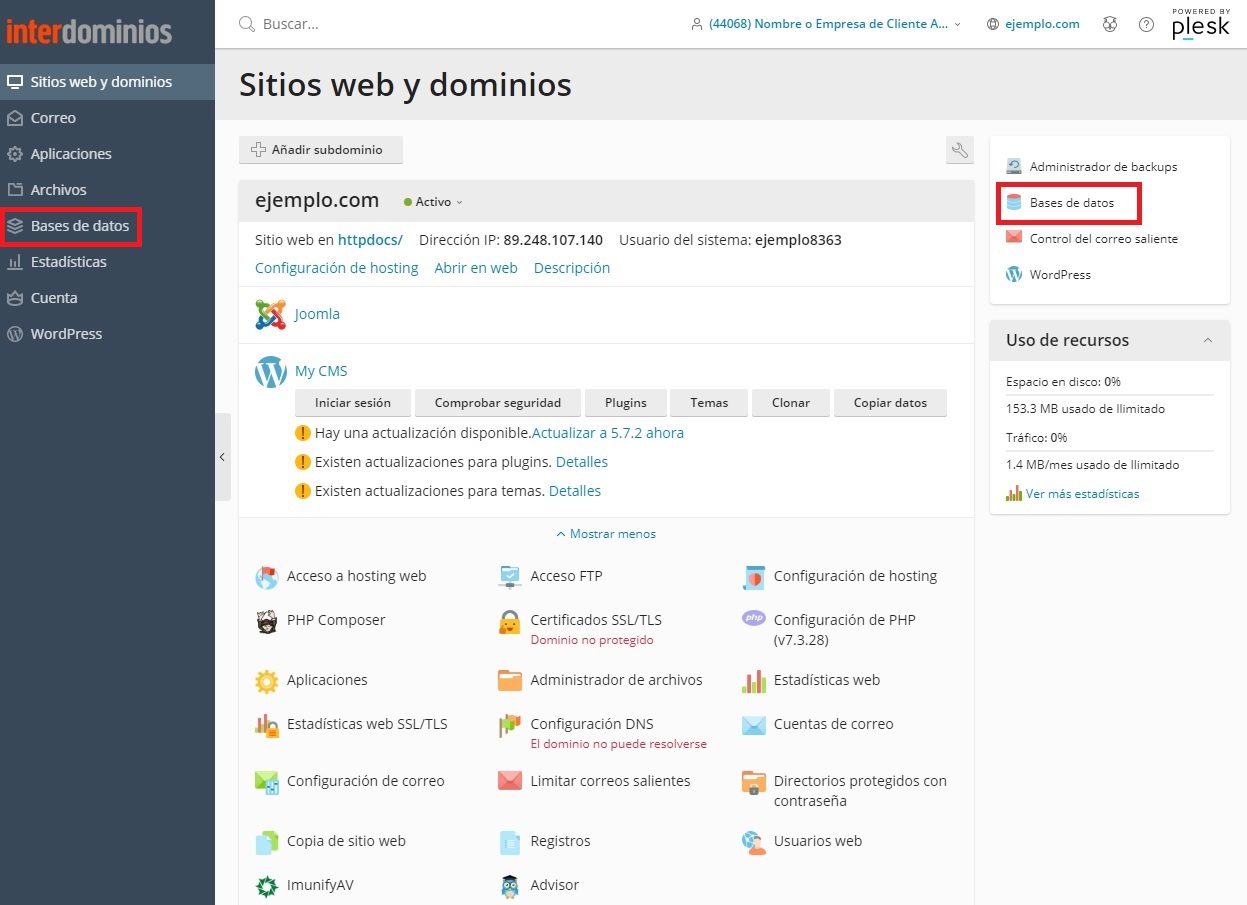 Gestionar Bases de Datos Gestionar Bases de Datos