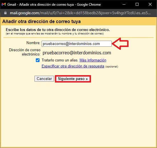 Correo Salida SMTP Correo Salida SMTP