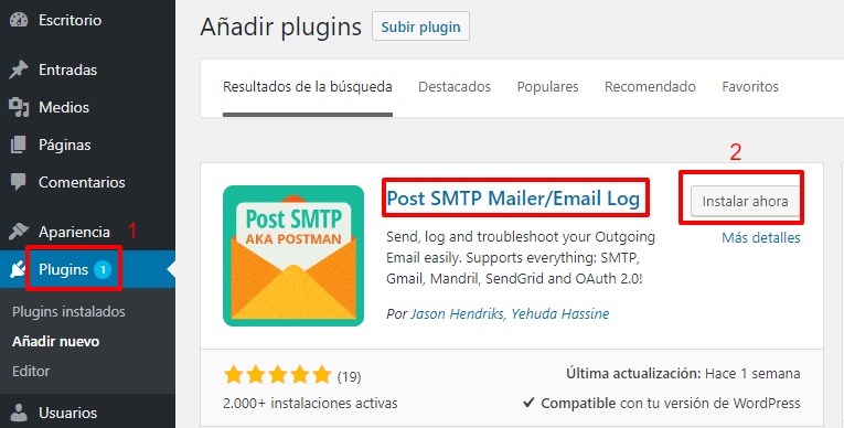 Instalar plugin