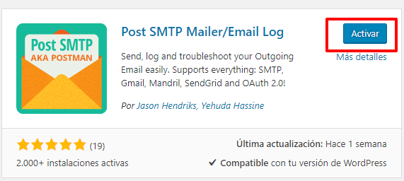 Activar plugin