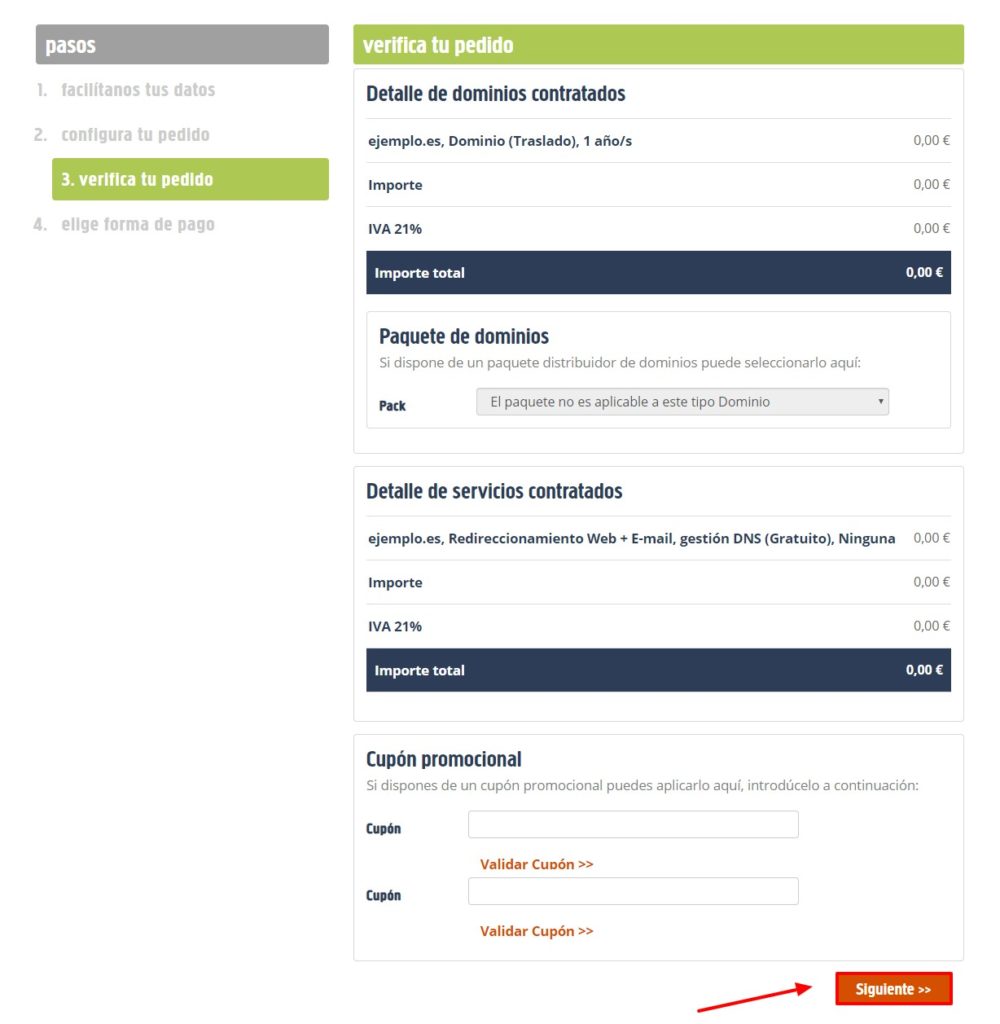 Verificar pedido Verificar pedido