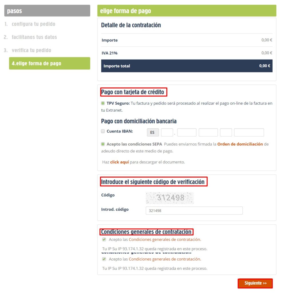 Confirmar pedido Confirmar pedido