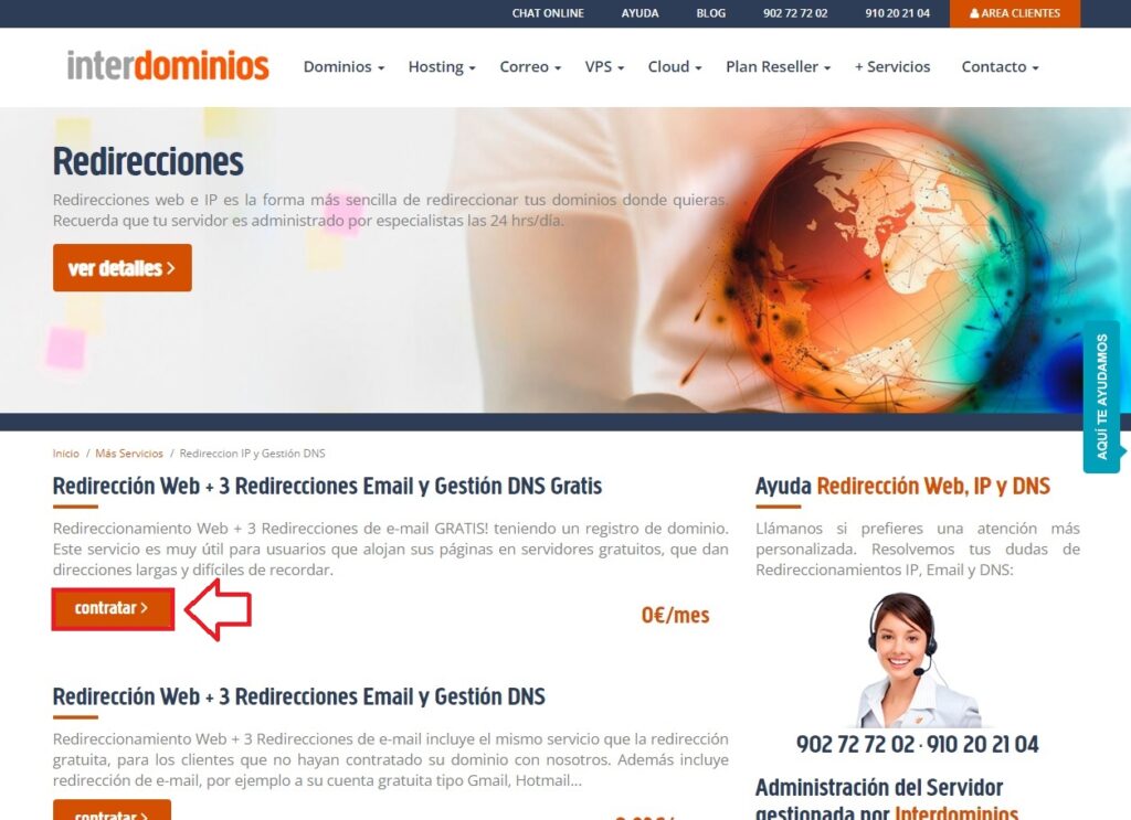 Redireccionamiento gratis Redireccionamiento gratis