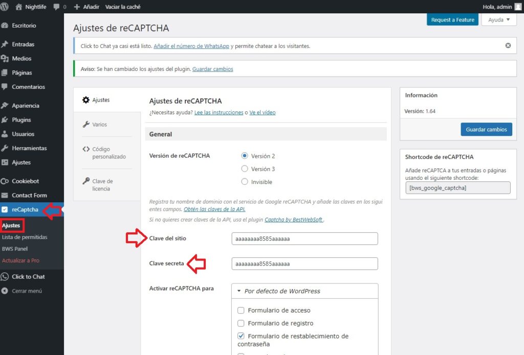 Captchar google en mi formulario