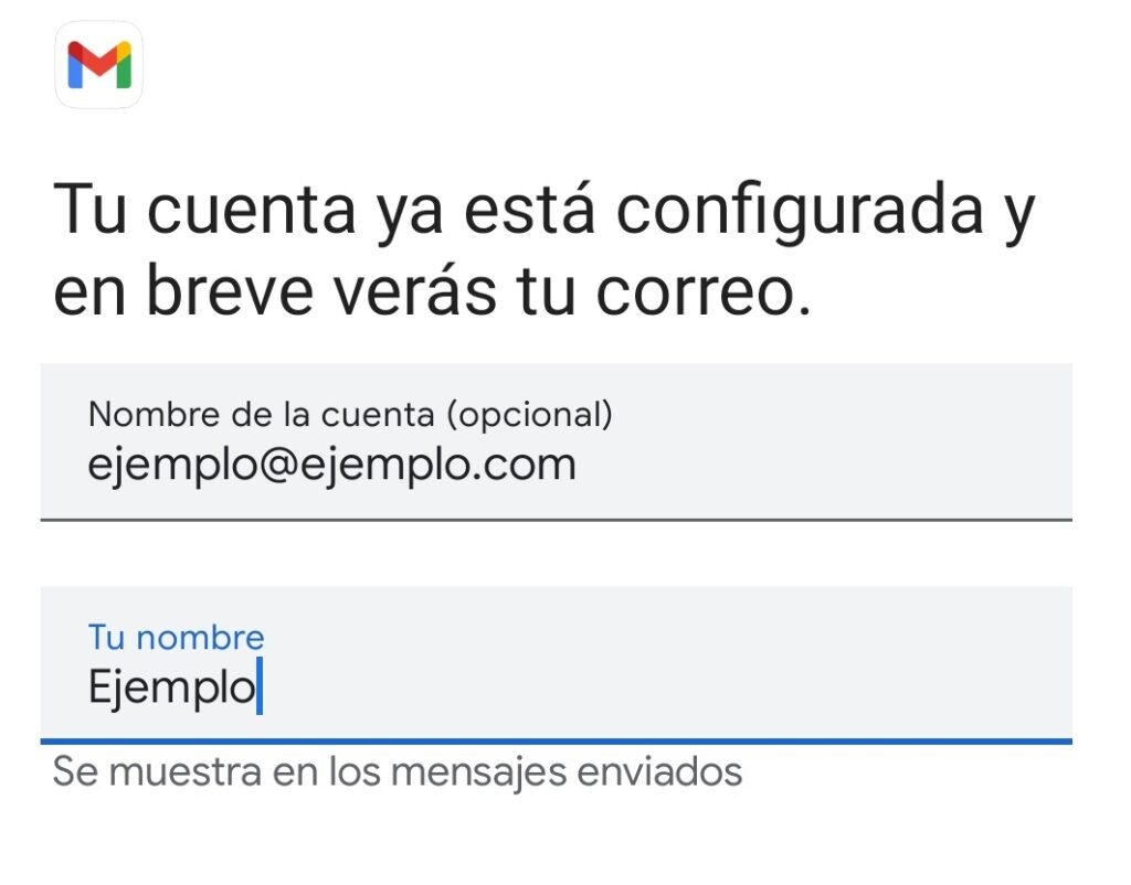 Nombre de cuenta que añadamos