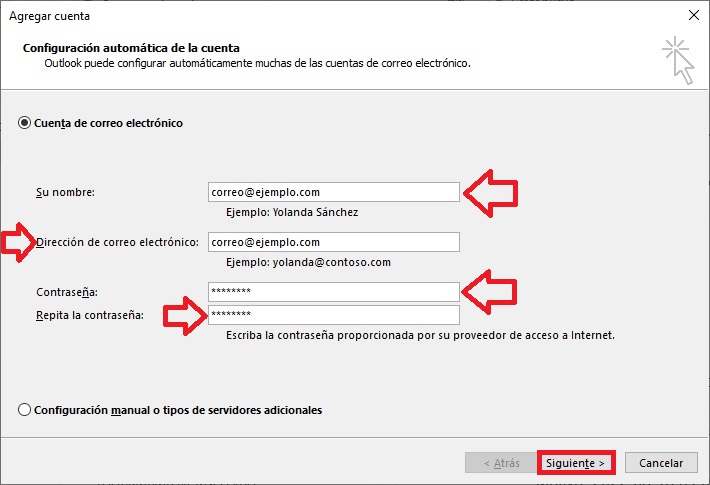 Configurar fácilmente en outlook Configurar fácilmente en outlook