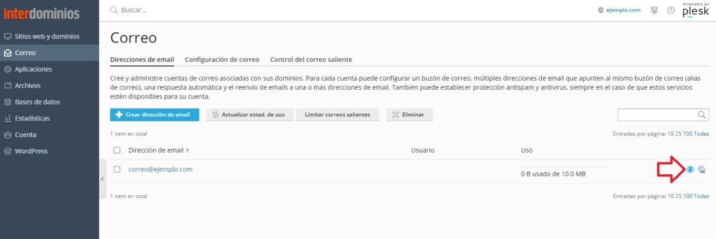 Información de conexión de la cuenta Información de conexión de la cuenta